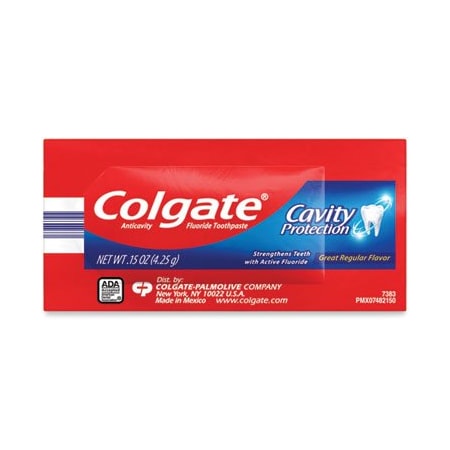 Colgate-Palmolive Colgate, Cavity Protection Toothpaste, Regular Flavor, 0.15 Oz Tube, 1000PK 50130